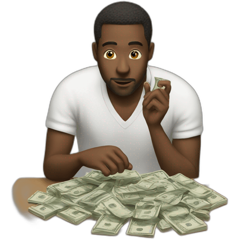 white men counting money emoji