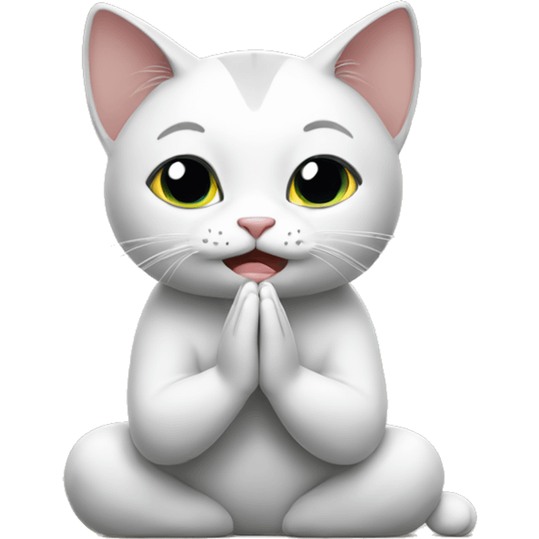 Cat praying emoji