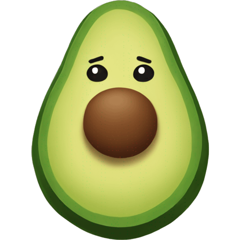 Avocado with hero cape emoji