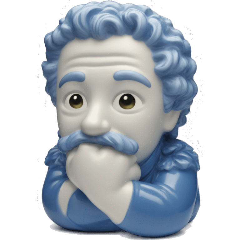 Italian blue ceramic emoji