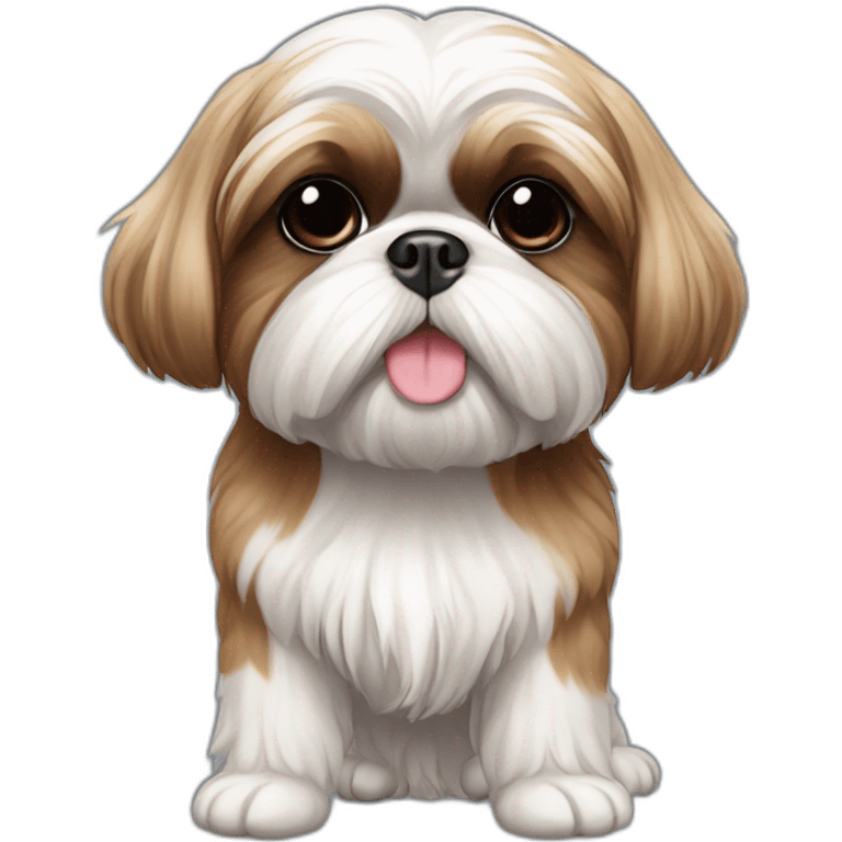 Dog American Shih Tzu full-body emoji