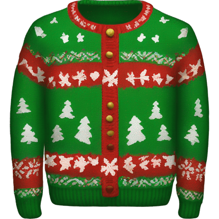 ugly christmas sweater emoji