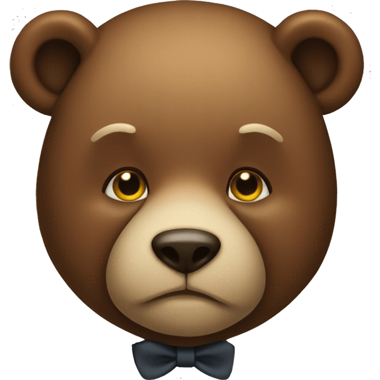 A rich bear  emoji