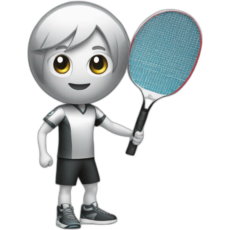 silver ping pong emoji