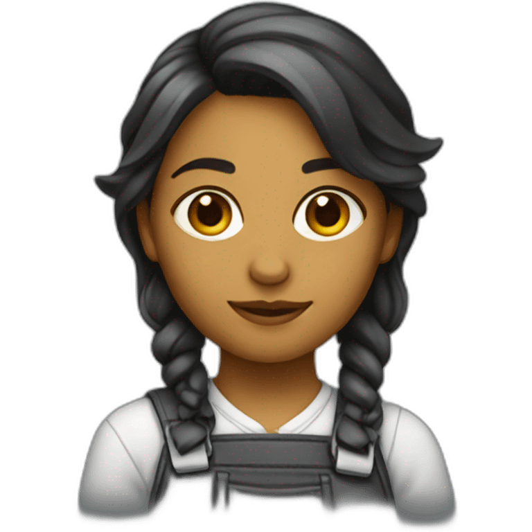 A girl artist and developer  emoji