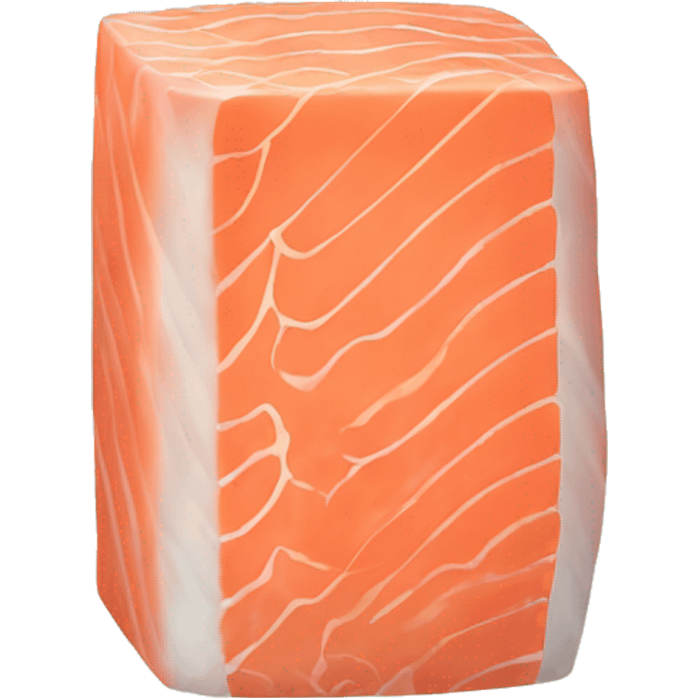 one raw salmon saku block emoji