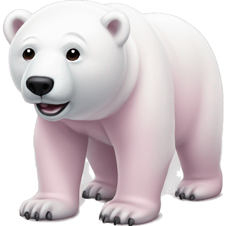 light pink polar bear emoji