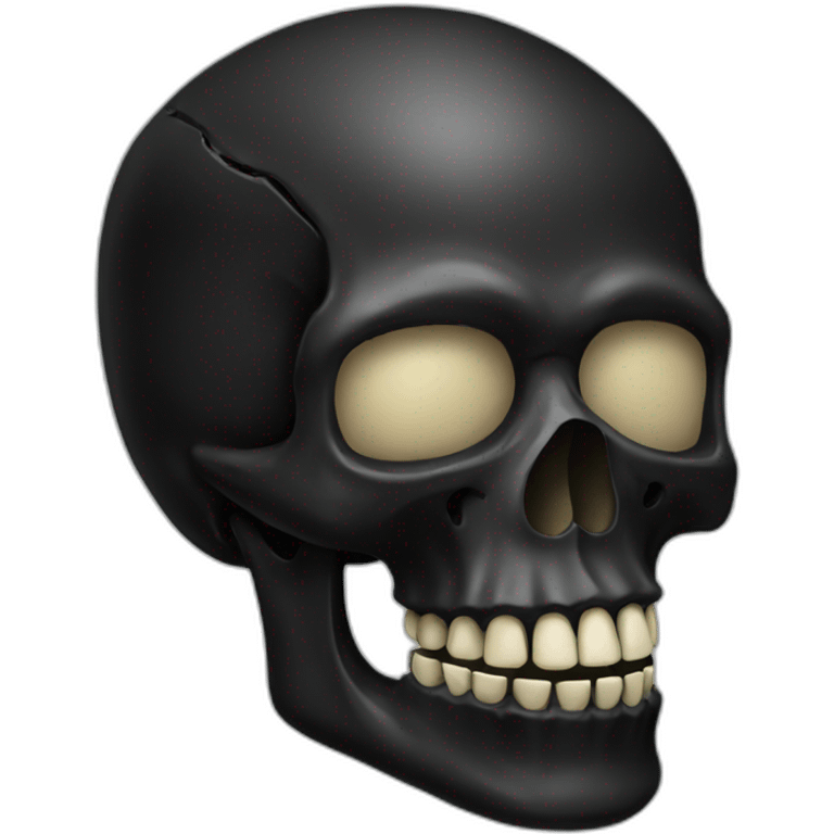 full black skull emoji