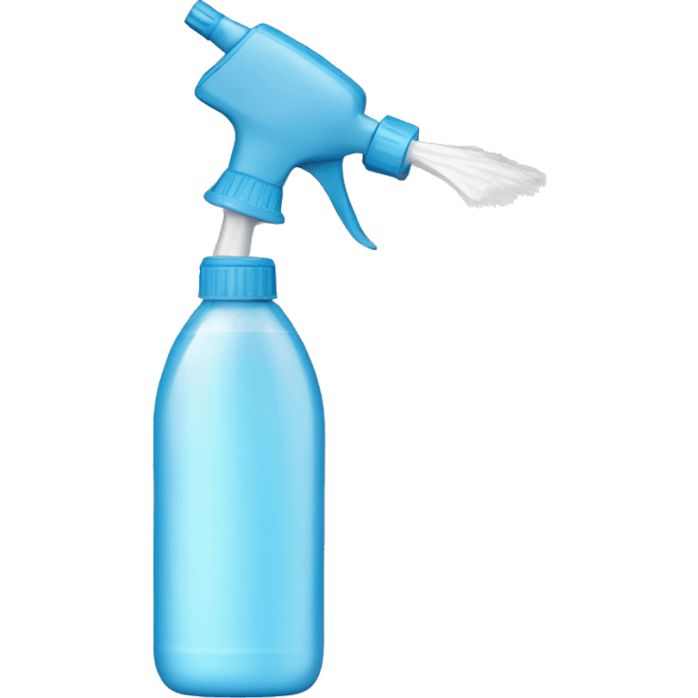 Spray bottle spraying water emoji