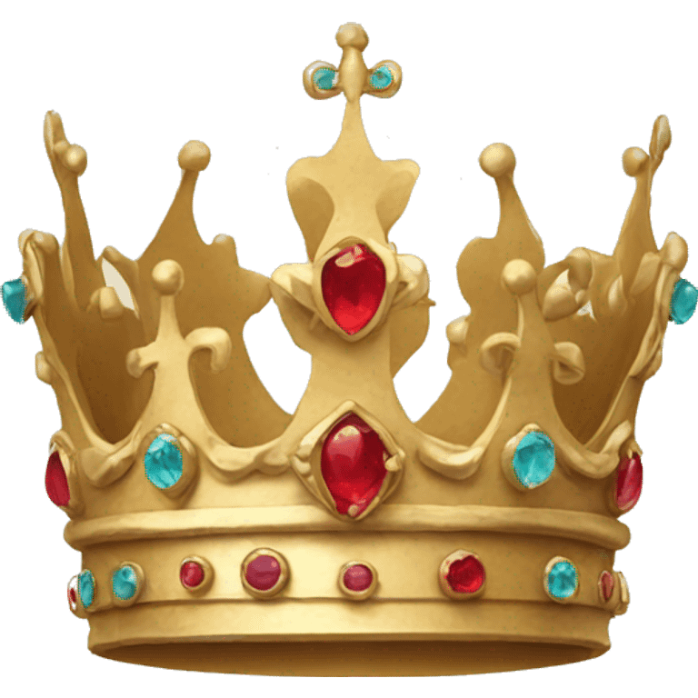 Crown with bow emoji