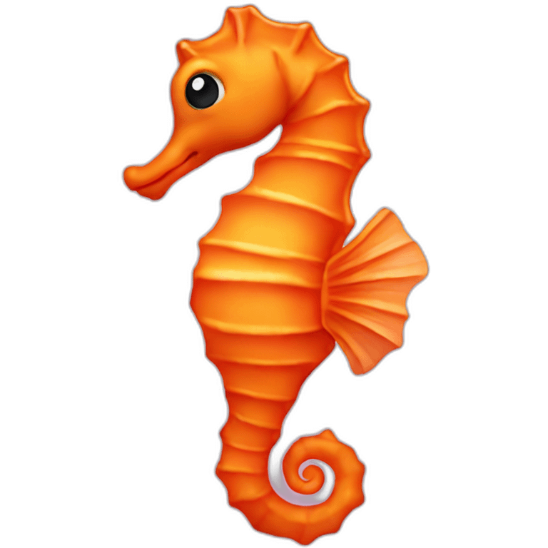 orange seahorse emoji