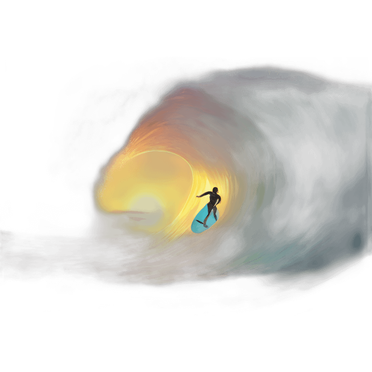 wave-surfing-at-sunset emoji