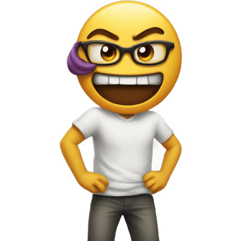 Mad emoji playing games  emoji