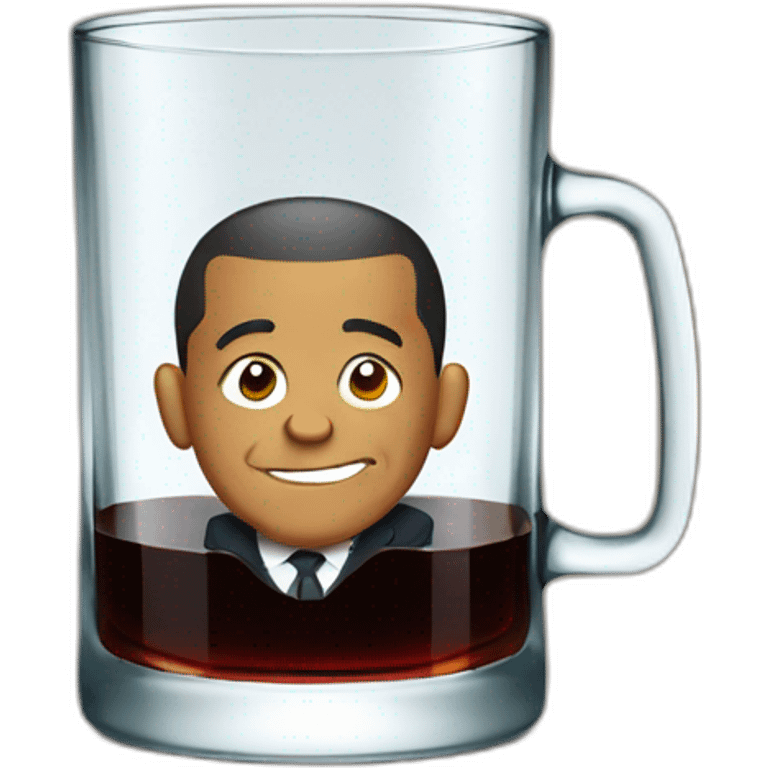 Obama in a Glass of cola emoji