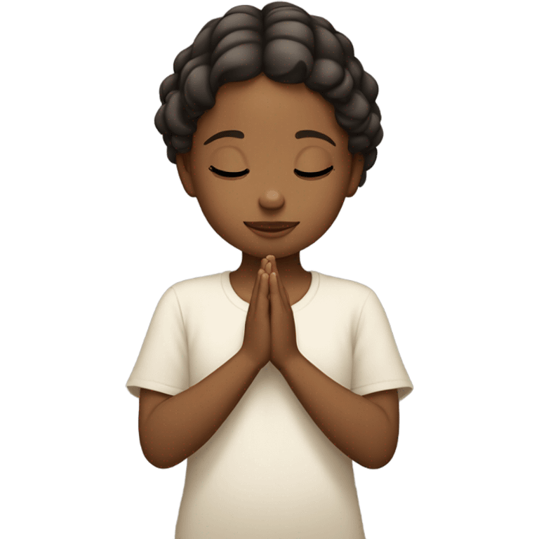 Praying girl emoji