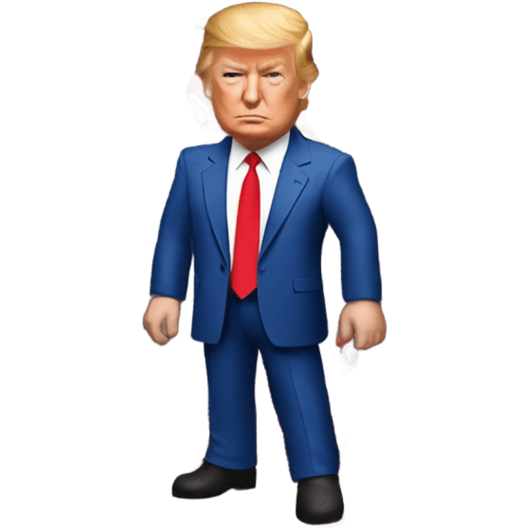 Donald trump in Spider-Man suit emoji