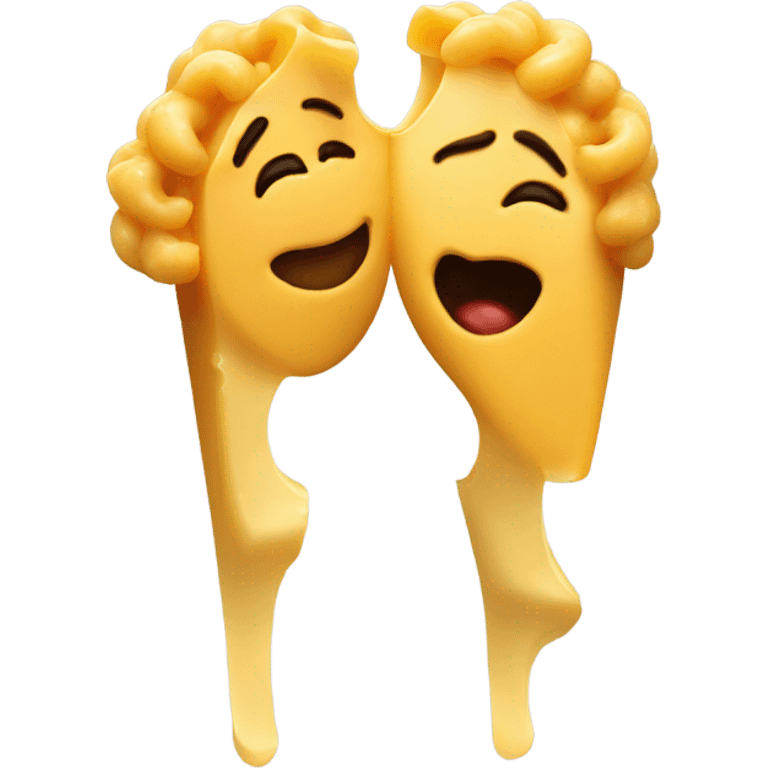 mac n cheese kissing emoji