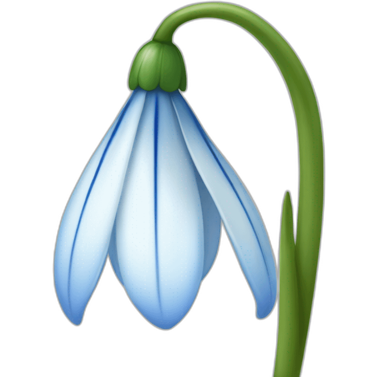 snowdrop blue emoji