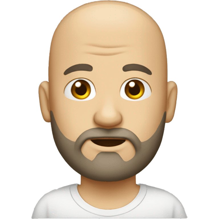 bald man with a beard# emoji