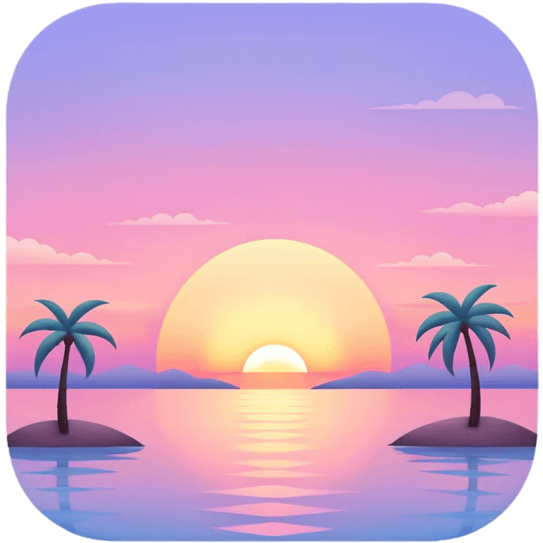 Pastel sunset emoji