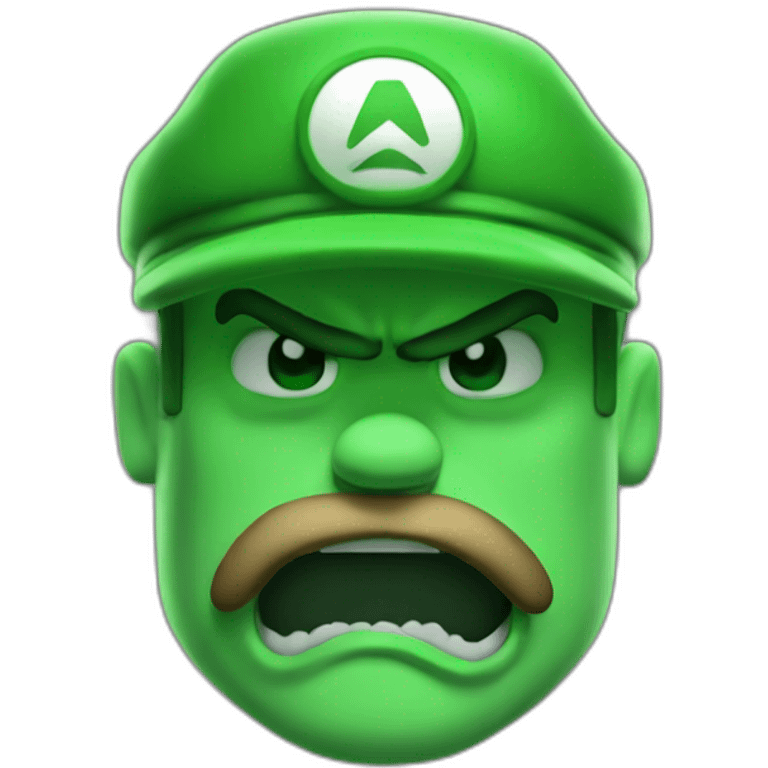 Luigi angry doomguy emoji