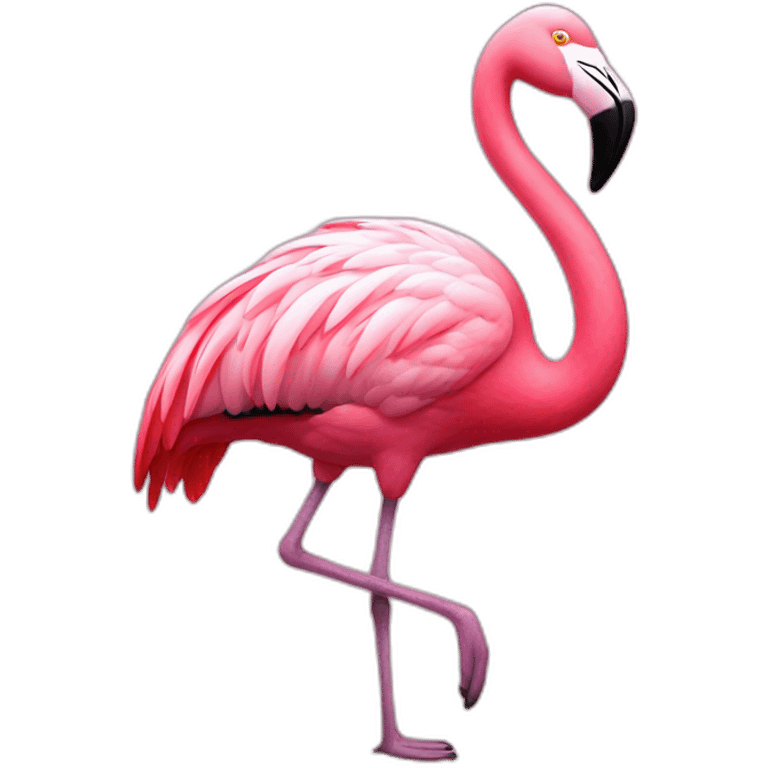 fat flamingo emoji