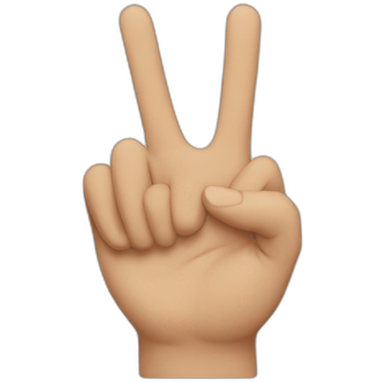 Hand sign love emoji