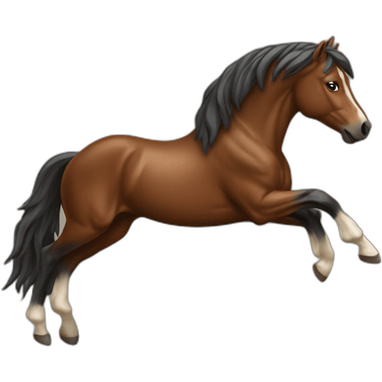 Cheval qui saute emoji