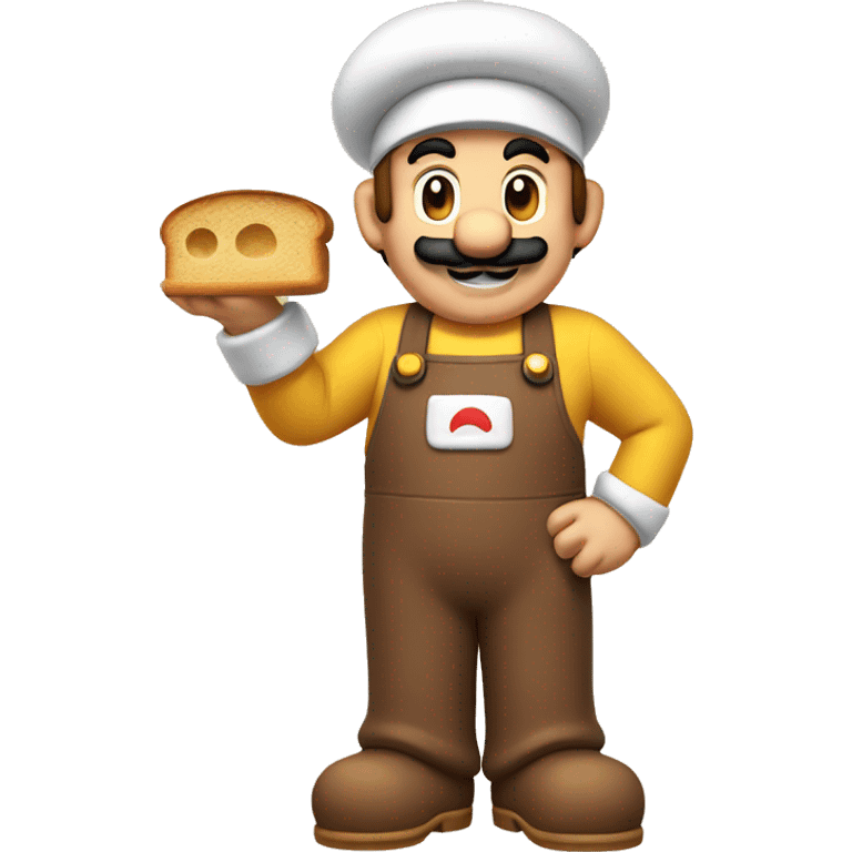 mario baking bread emoji