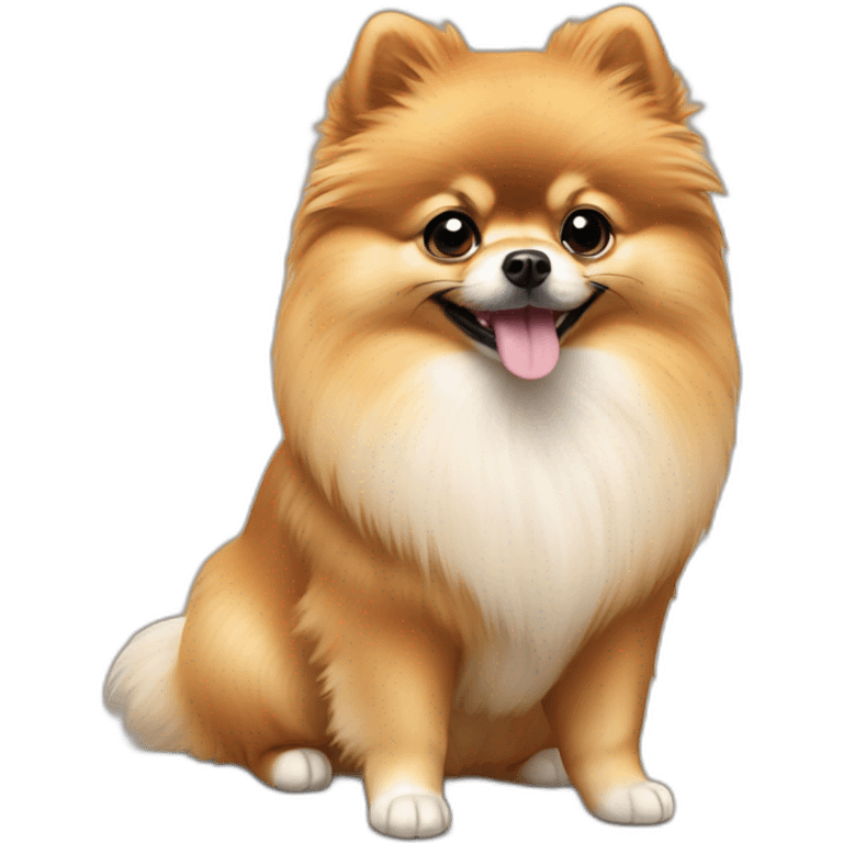 mini pomeranian tan emoji