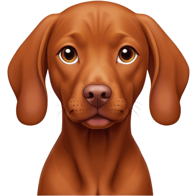 A vizsla dog emoji