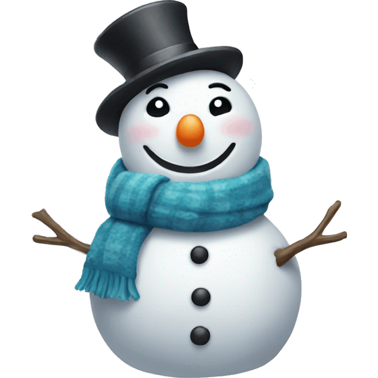 pretty snowman  emoji