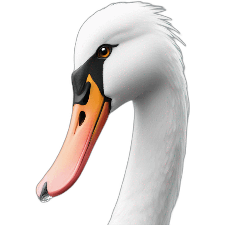 Cygne avec une montre emoji