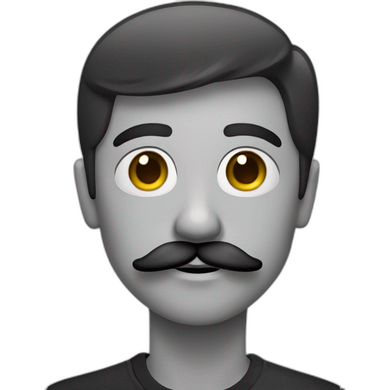 Enfado con bigote emoji