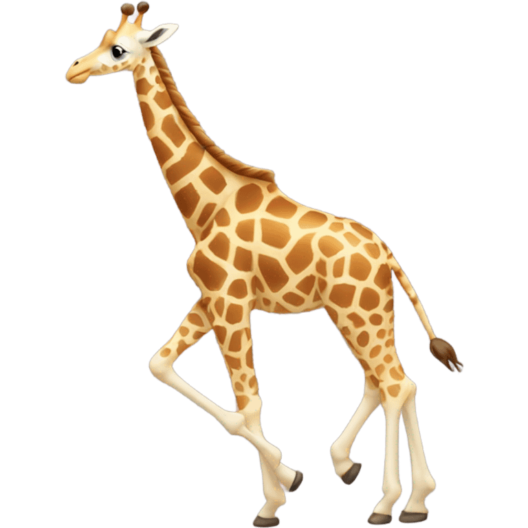 Flying giraffe emoji