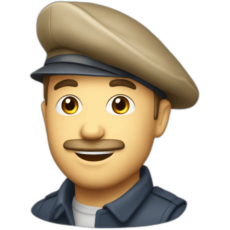 Français vin béret emoji