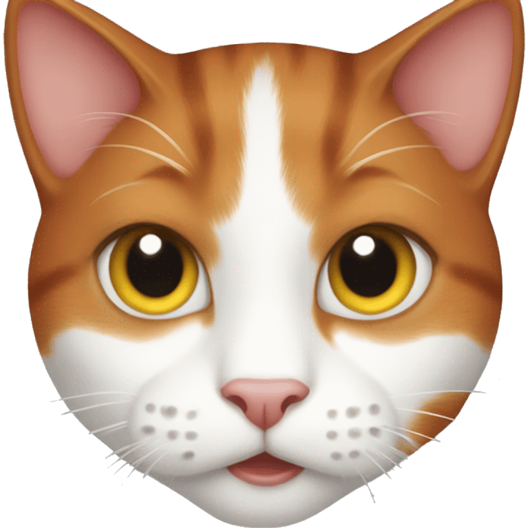 redhead cat with sleappy eys emoji