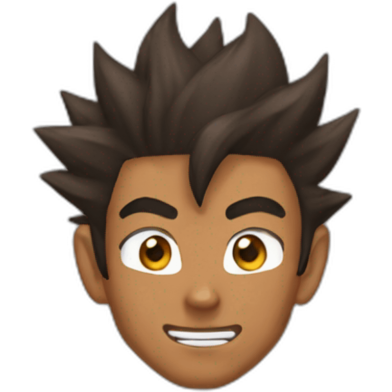 brown skin goku emoji