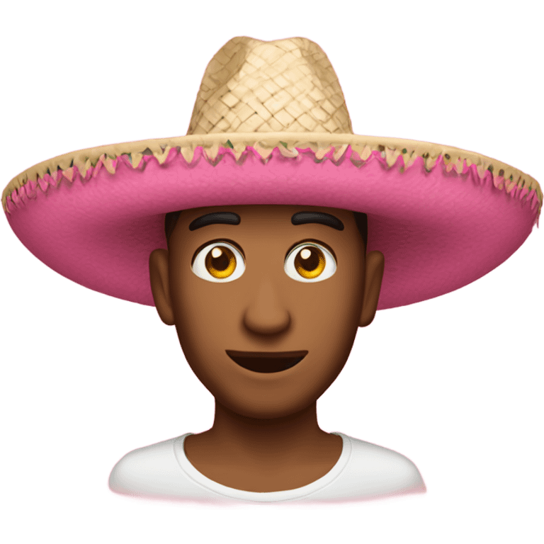 Sombrero rosa emoji