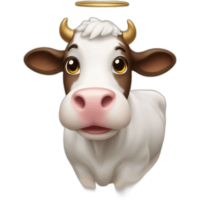 angel cow emoji