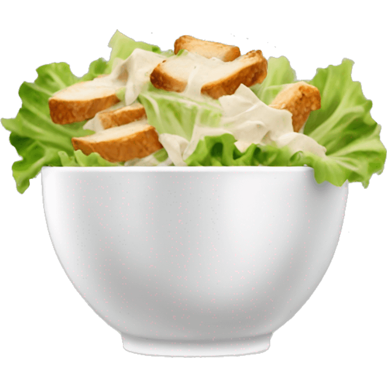 chicken caesar salad people emoji