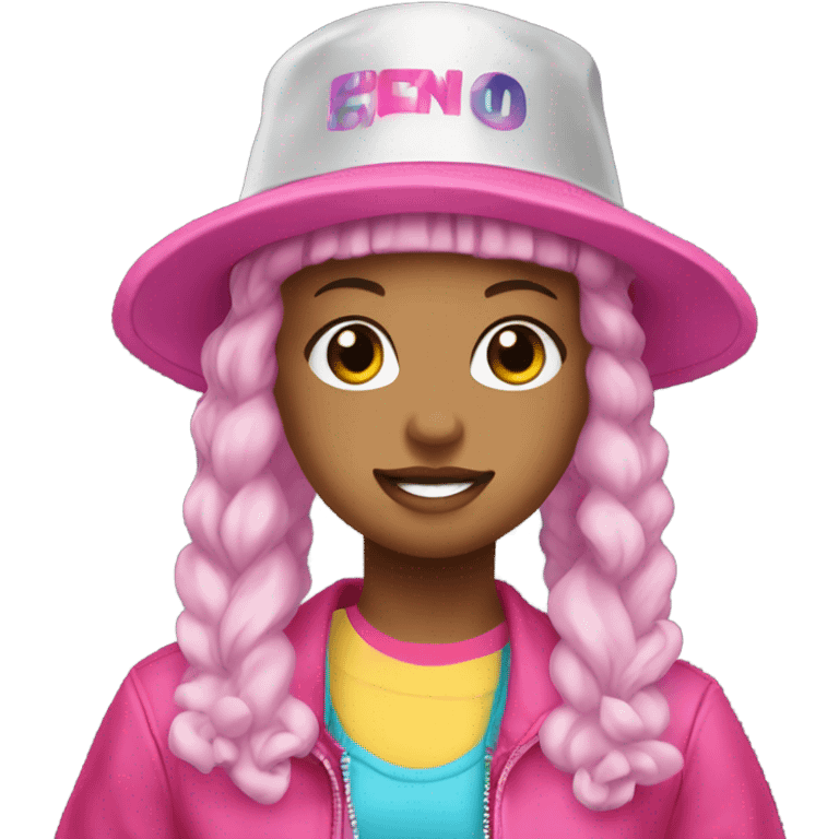 jojo siwa with a bucket hat emoji