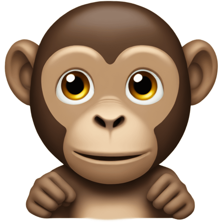 Monkey with hands  emoji