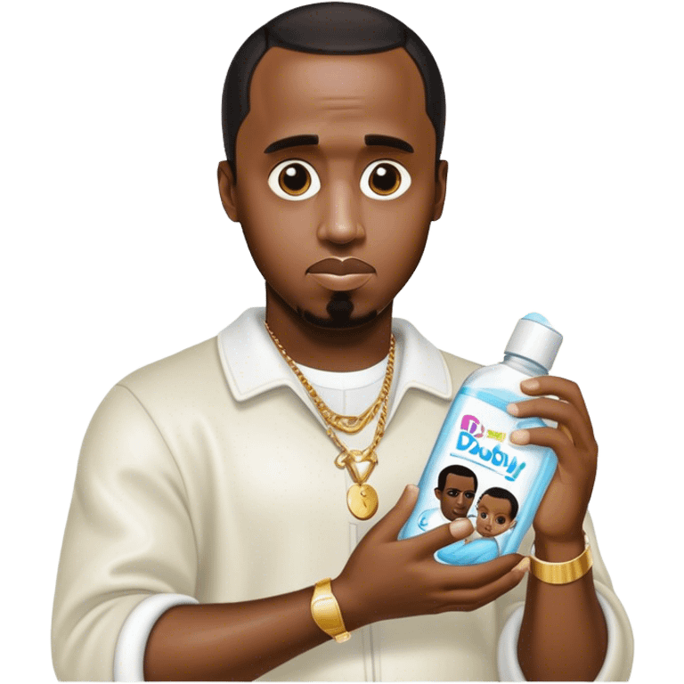 P diddy holding baby oil  emoji