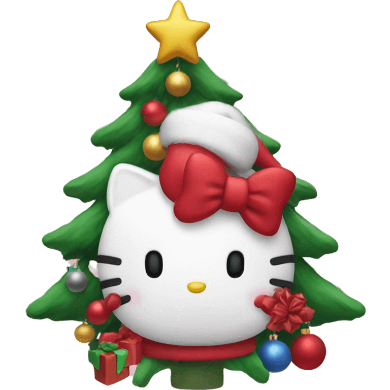 Hello kitty Christmas  emoji