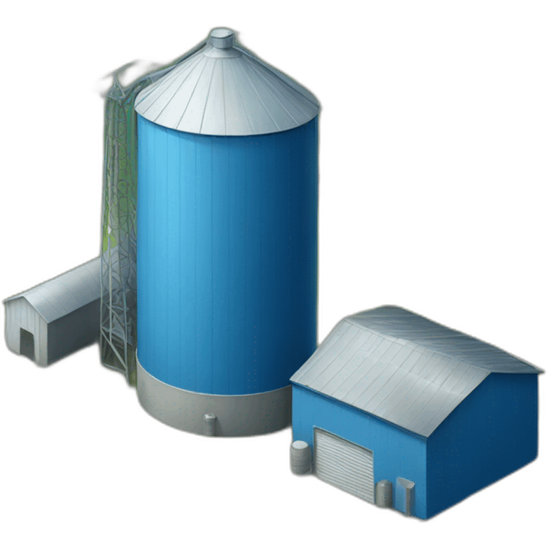 blue silo emoji