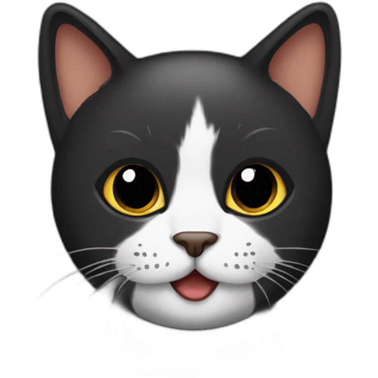 Google black emoji cat emoji