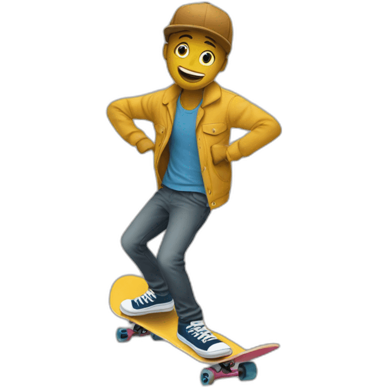 none qui fait du skateboard emoji