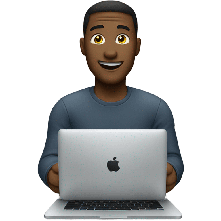 make the emoji in the same style as apple emojis. And the emoji should be a man collecting emails emoji