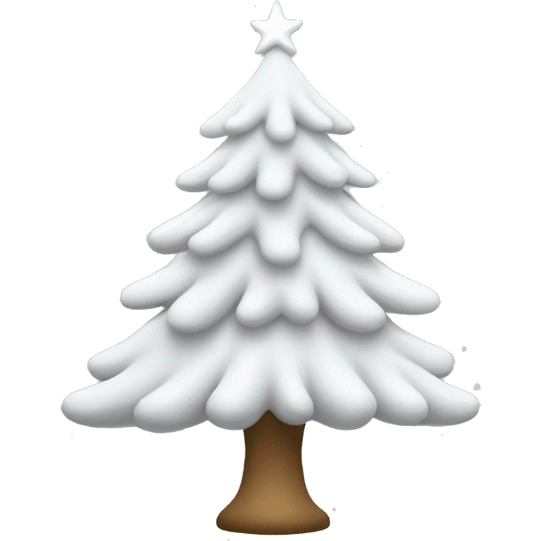 White Christmas tree emoji